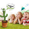 Dancing Cactus Toy for Babies Talking, Speaking, Recording | Repeat What You Say | Singing Electronic Pet for Toddlers | Swing and Sing Toy-Charger Cactus Toy Plant..