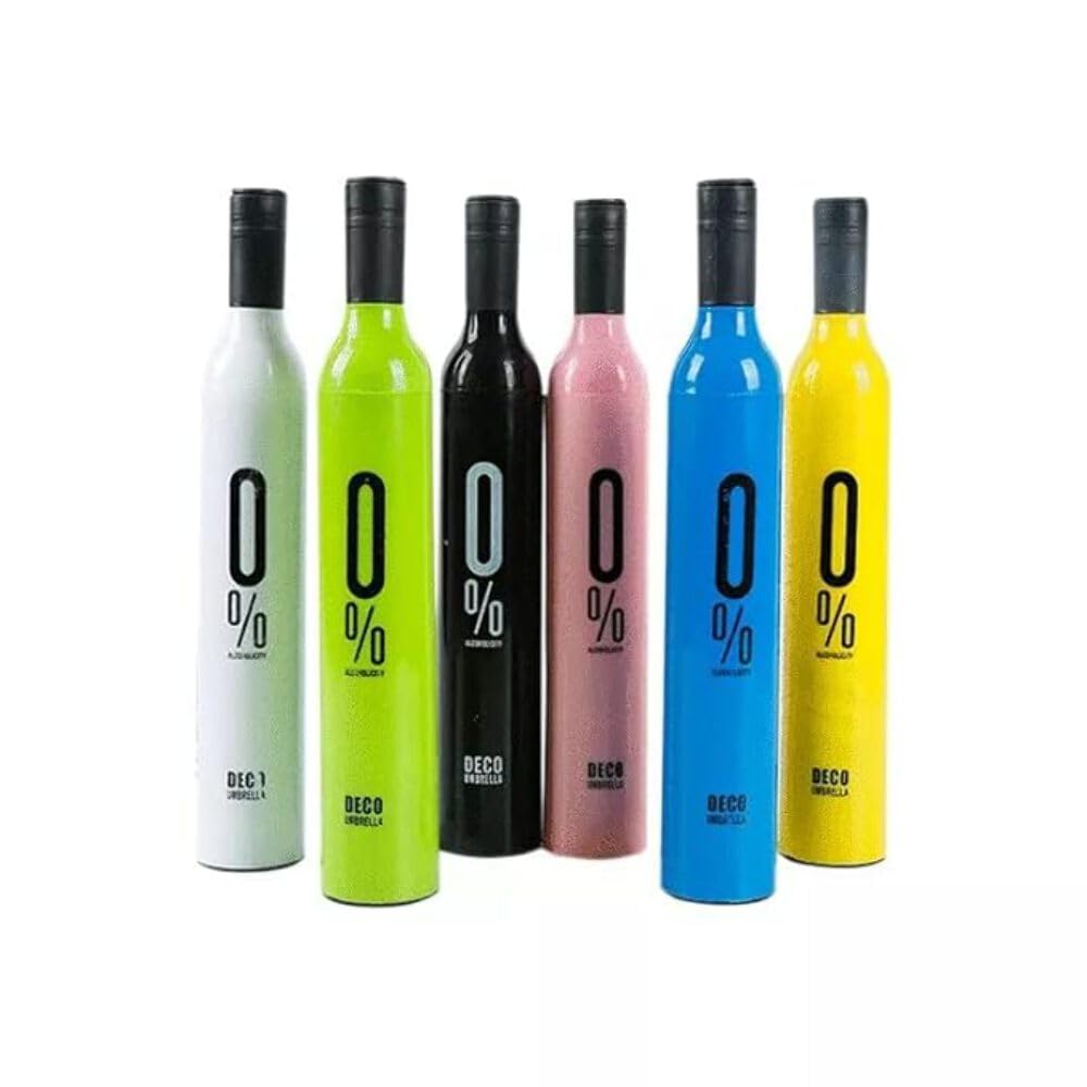 TLBS Folding Umbrella | Wine Bottle Shape | For Women, Men and Children