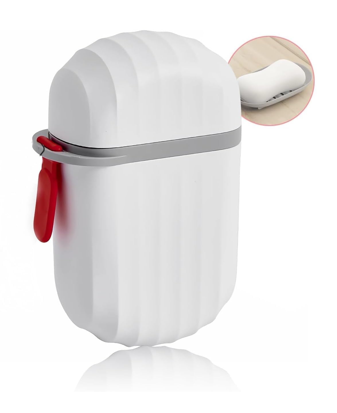 TLBS Soap Box Holder Travel Portable Soap Dish, Creative Soap Box Waterproof Soap Storage Container Household Soap Dish with Cover for Bathroom Soap Case