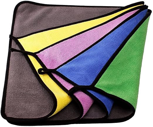 TLBS Microfiber Cloth for Car and Bike Cleaning | 40x30 cm | 600 GSM | Multipurpose Kitchen and Car Accessories | Ultra Absorbent Polishing and Detailing Cloth