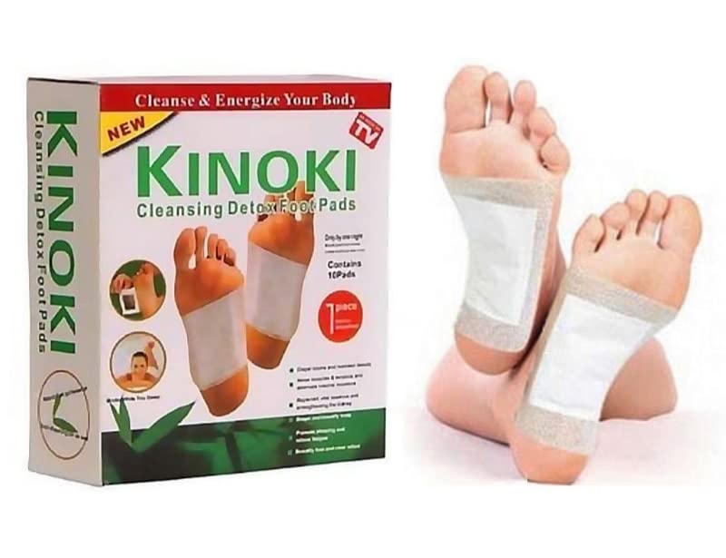 Kinoki Premium Detox Foot Pad, Cleansing Toxin Remover Foot Patches, Organic Weight Loss Patch, For Men & Women - Free Size