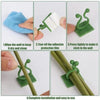 Tree Clip Plant Wall Climbing Fixing Clips, Reusable Self Adhesive Plant Support Garden Twist Clips (30 PCS)