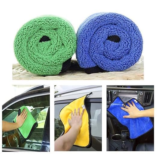 TLBS Microfiber Cloth for Car and Bike Cleaning | 40x30 cm | 600 GSM | Multipurpose Kitchen and Car Accessories | Ultra Absorbent Polishing and Detailing Cloth