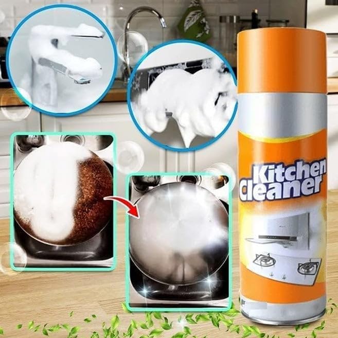 TLBS Multipurpose Bubble Foam Cleaner Kitchen Cleaner Spray Oil & Grease Stain Remover Chimney Cleaner Spray Bubble Cleaner All Purpose Foam Degreaser Spray
