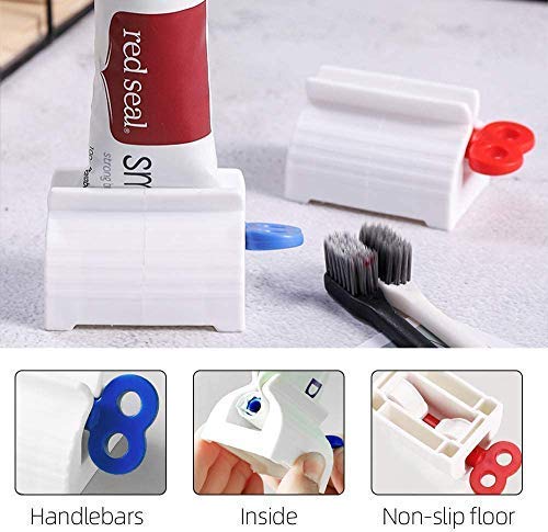 Rolling Tube Toothpaste Squeezer Toothpaste Seat Holder Stand Rotate Toothpaste Dispenser for Bathroom