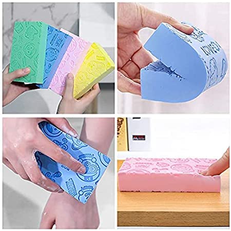 Ultra Soft Exfoliating Sponge | Asian Bath Sponge For Shower | Japanese Spa Cellulite Massager