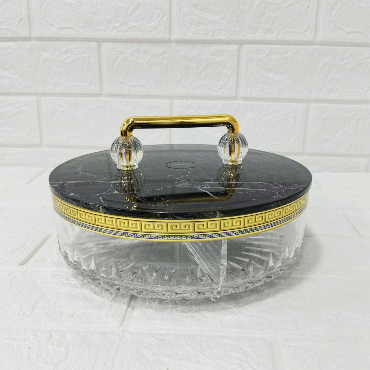 Rishabh S Class Deluxe Multipurpose Acrylic Candy Jar with Partition