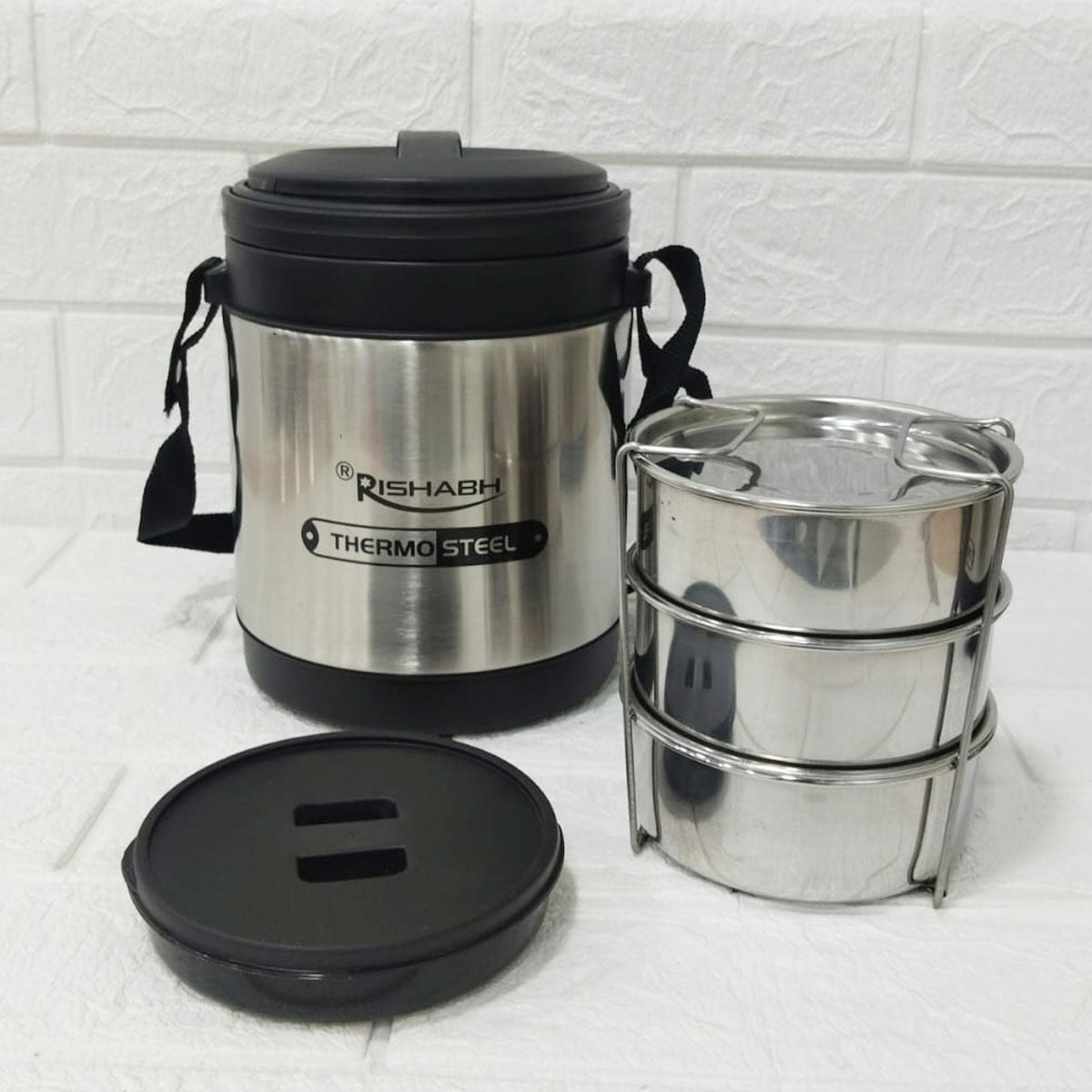 Rishabh Imperial Set 2 - Thermo Steel Insulated Hot Pot & Water Jug Gift Set