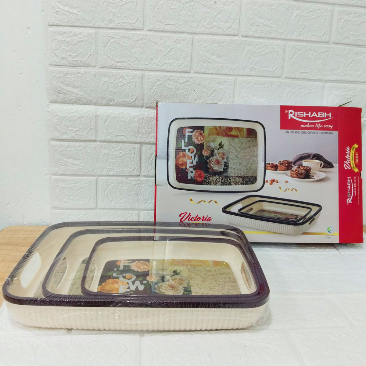 Rishabh Victoria Tray Set of 3