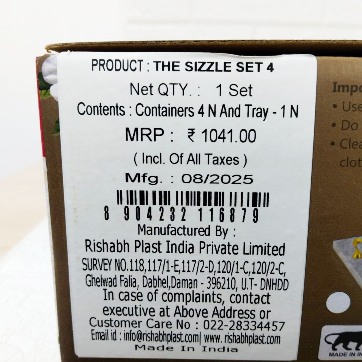 Rishabh The Sizzle Multipurpose Set - Dry-fruit containers