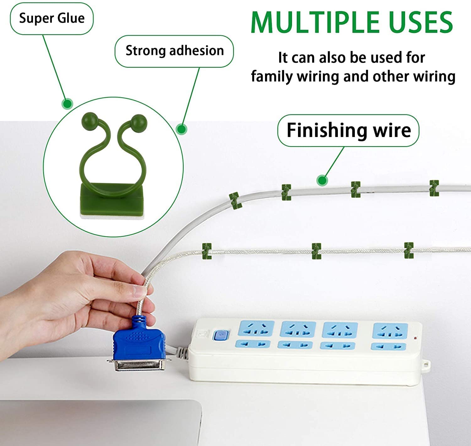 Tree Clip Plant Wall Climbing Fixing Clips, Reusable Self Adhesive Plant Support Garden Twist Clips (30 PCS)