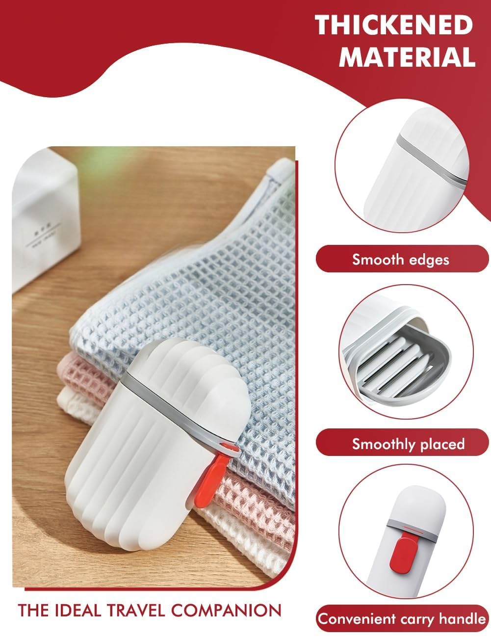 TLBS Soap Box Holder Travel Portable Soap Dish, Creative Soap Box Waterproof Soap Storage Container Household Soap Dish with Cover for Bathroom Soap Case