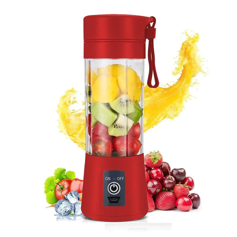 TLBS 6 Blades Juicer Rechargeable Portable Electric USB Juicer Bottle Blender for Making Juice,Travel Juicer for Fruits and Vegetables,Juice Maker Machine (Multicolour)