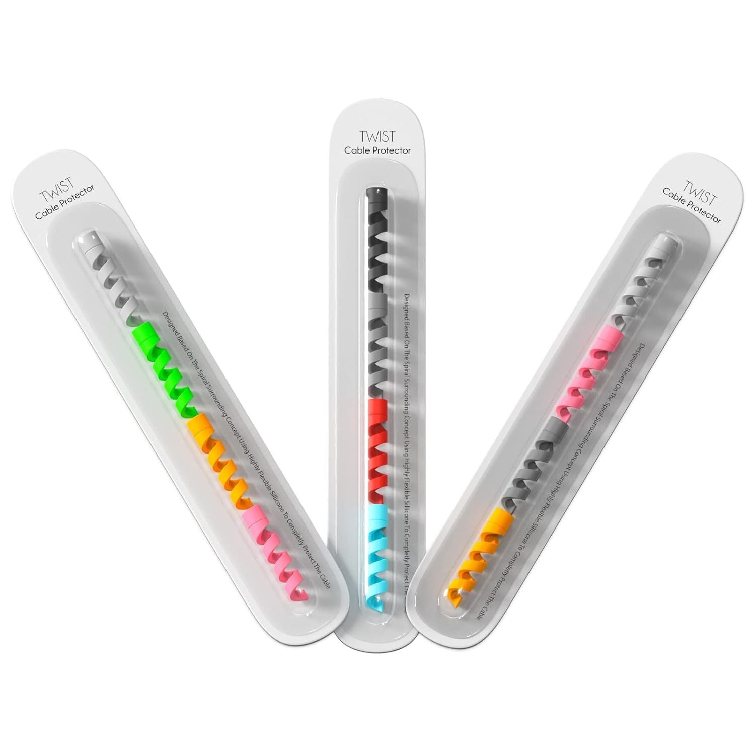 TLBS Spiral Charger Spring Cable Protector Data Cable Saver