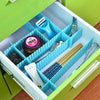 Drawer Divider Organizers, DIY Plastic Grid, Plastic Adjustable Drawer Dividers Makeup Socks, Underwear, Organizer for Clothes, Kitchen, Office