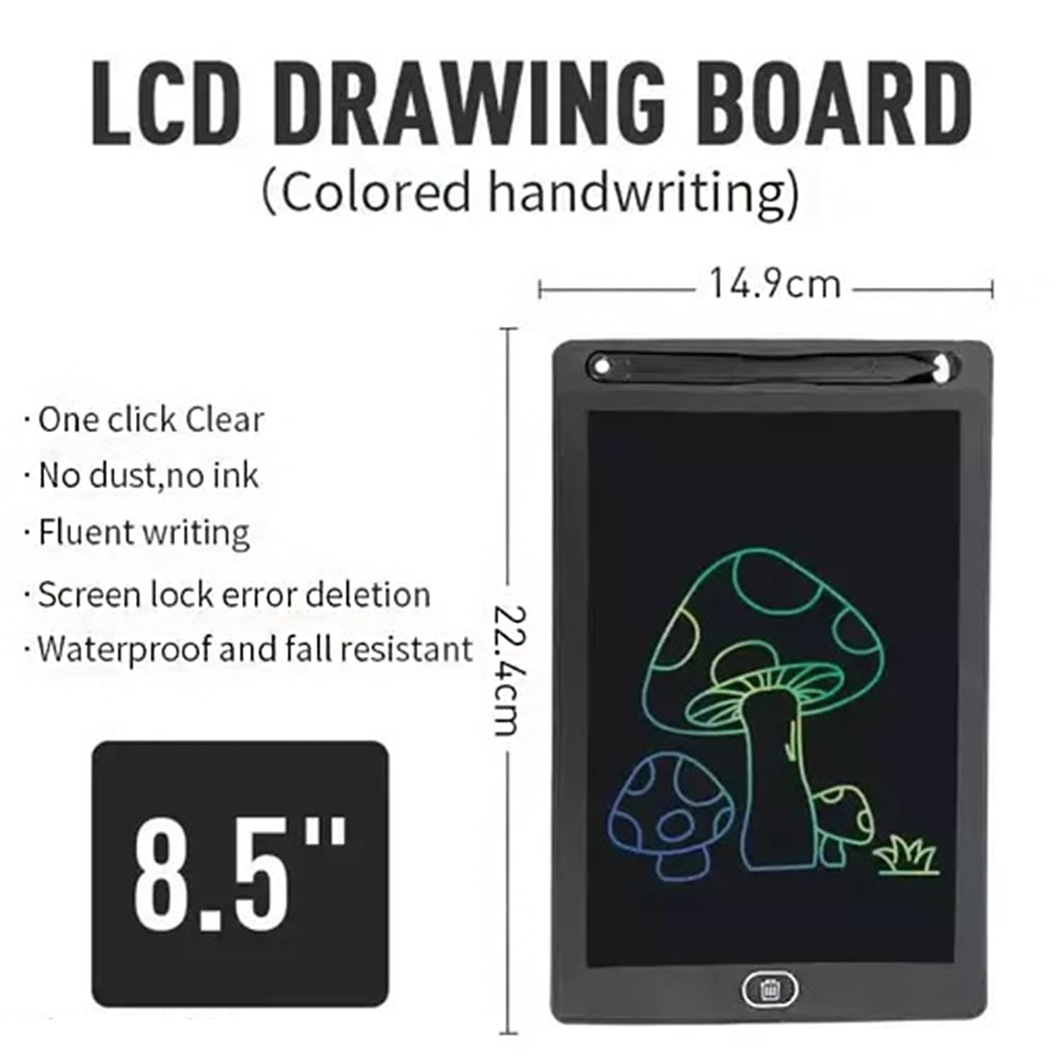 8.5 inch LCD E-Writer Electronic Writing Pad/Tablet Drawing Board - Paperless Memo Digital Tablet