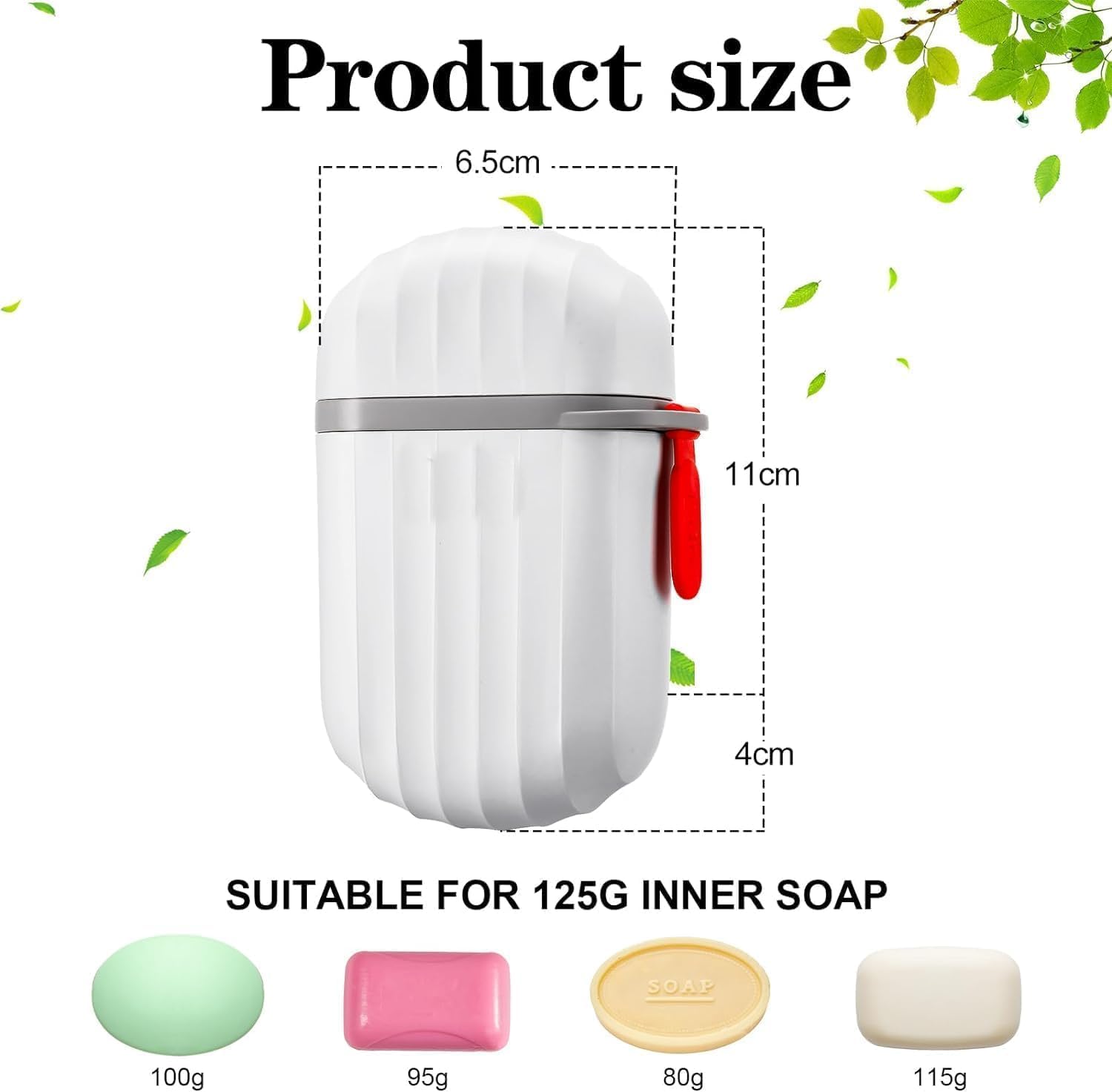TLBS Soap Box Holder Travel Portable Soap Dish, Creative Soap Box Waterproof Soap Storage Container Household Soap Dish with Cover for Bathroom Soap Case