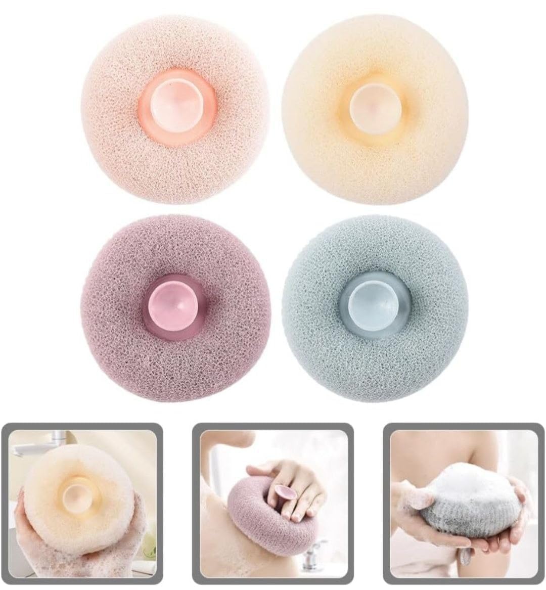 TLBS Loofah Bath Sponge Body Scrubber Mesh for Men Women Exfoliating Bath Sponge Cleaning Brush for Body