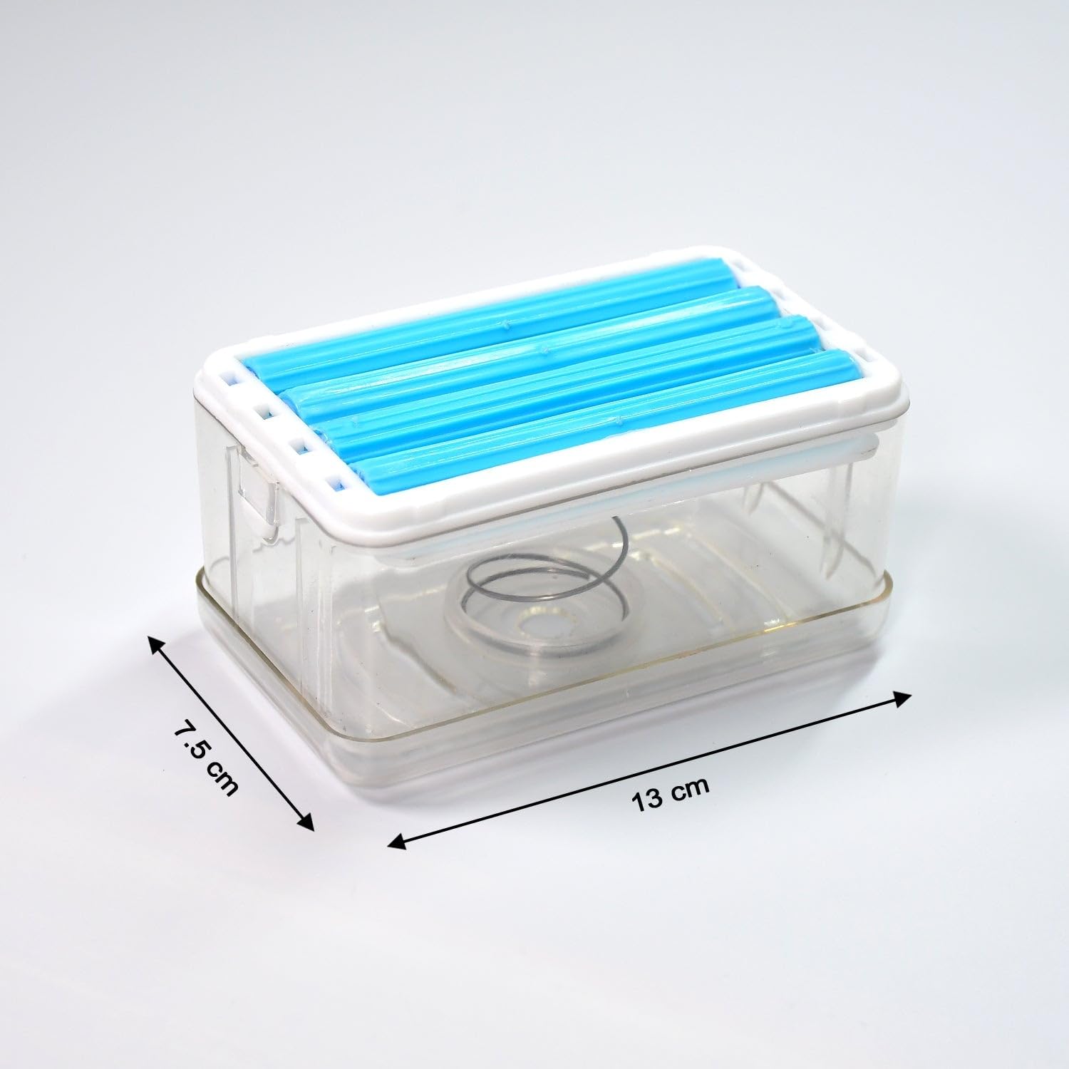 TLBS 2-in-1 Portable Soap Dish & Soap Dispenser with Roller and Drain Holes, Foaming Soap Bar Box