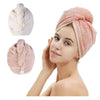 Hair Towel Wrap Absorbent Towel Hair-Drying Bathrobe Microfiber Bath Towel Hair Dry Cap Salon Towel