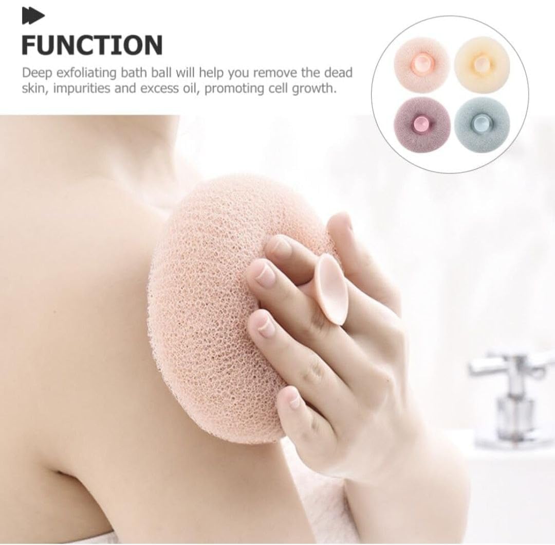 TLBS Loofah Bath Sponge Body Scrubber Mesh for Men Women Exfoliating Bath Sponge Cleaning Brush for Body