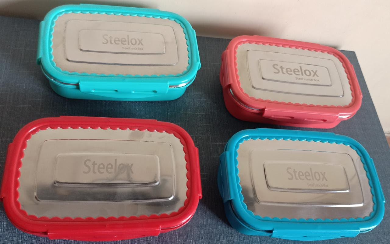 RISHABH Steelox Big Insulated Steel Lunch Box
