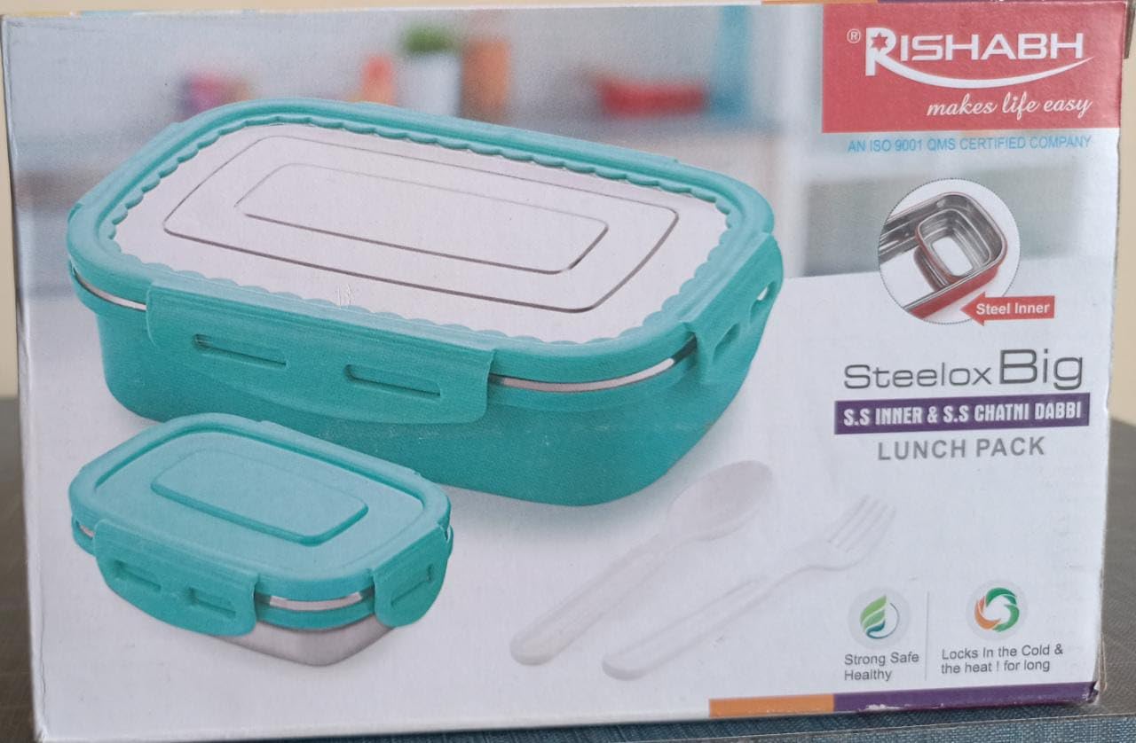 RISHABH Steelox Big Insulated Steel Lunch Box