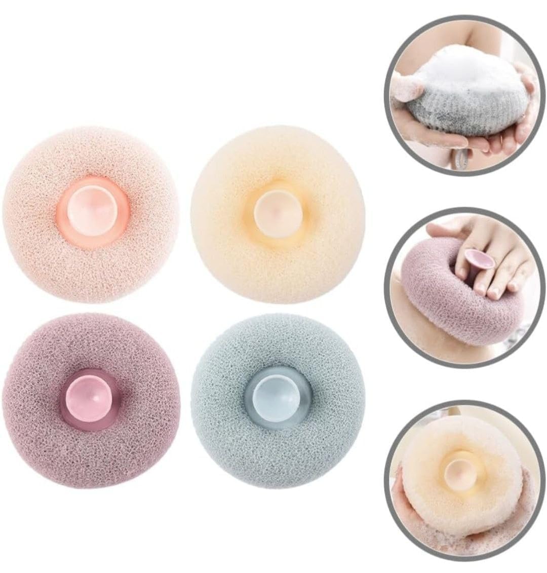 TLBS Loofah Bath Sponge Body Scrubber Mesh for Men Women Exfoliating Bath Sponge Cleaning Brush for Body