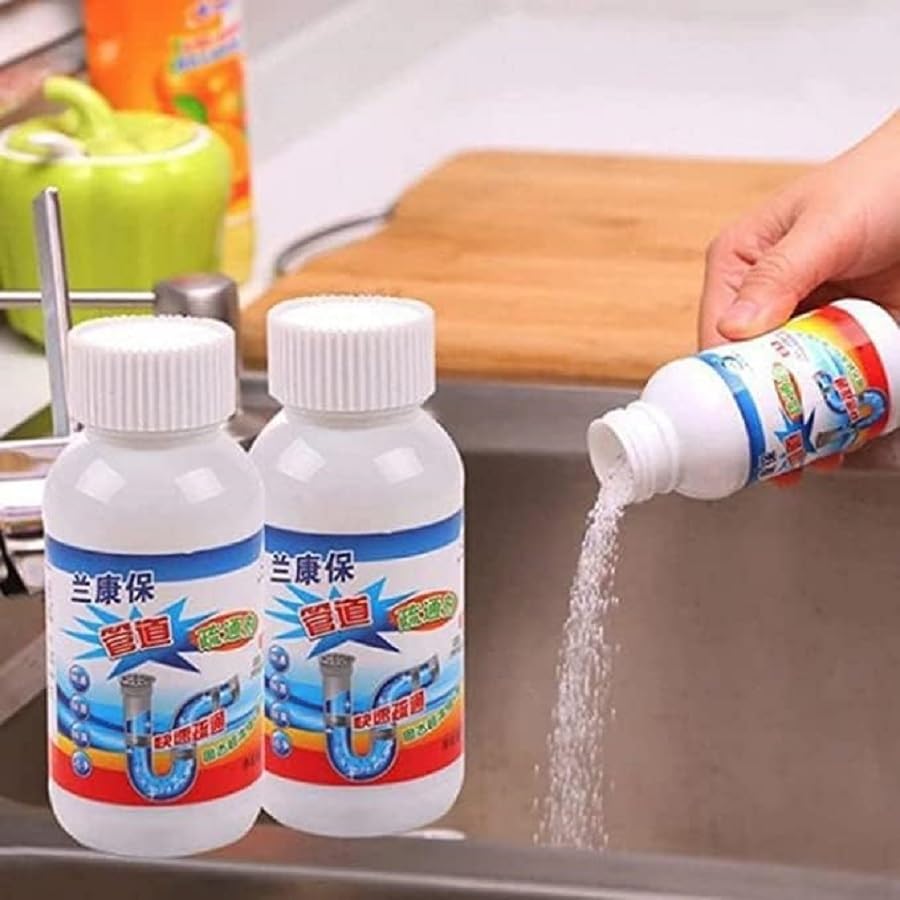 TLBS Powerful Sink and Drain Cleaner, Portable Powder Cleaning Tool Super Clog Remover Chemical Powder Agent for Kitchen Toilet Pipe Dredging