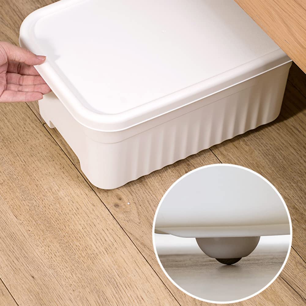 TLBS 4Pcs Self Adhesive Mini Swivel Casters Wheels,Universal Wheels at The Bottom of The Storage Box, Swivel Caster Wheels 360 Degree Rotation Pulley for Furniture Various Storage Boxes