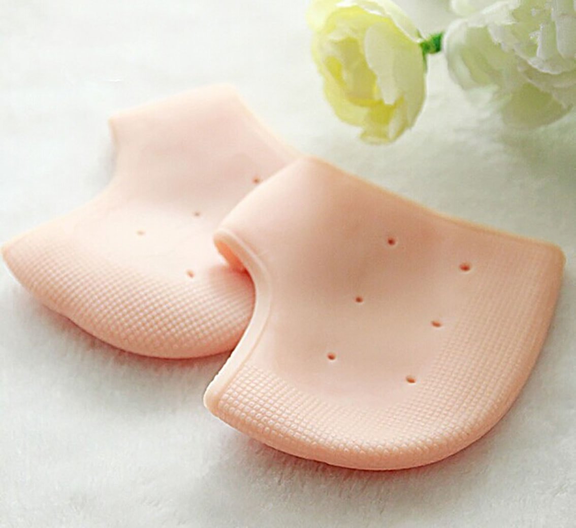 Heel Pad For Heel Pain Heel Socks Anti Crack Silicon Gel Heel And Foot Protector Moisturizing Socks