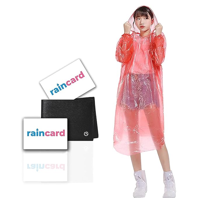 TLBS Rain Card for Emergency Use | Waterproof Rain with Smallest Pocket Size| Easy to Carry