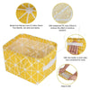 Foldable Storage Box Canvas Fabric Baskets For Organizing With Handles, Rectangle Small Storage Box, Cube, Foldable Multipurpose Storage Box, Closet, Desk, Baby Storage Organizer (Mulicolor)