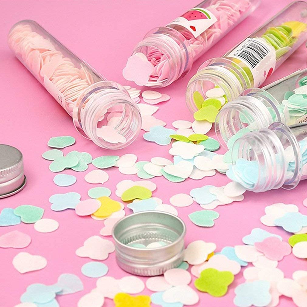 Soft Paper Soap Flower Design Tube Shape Bottle (Assorted/Random Colour)