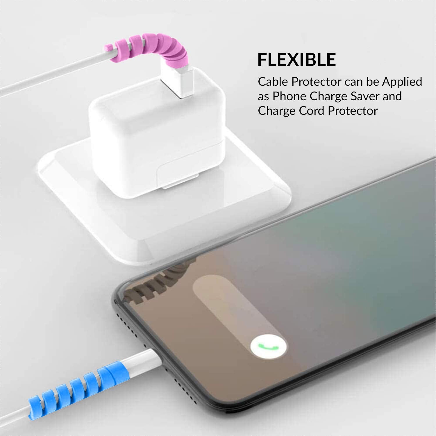 Spiral Charger Spring Cable Protector Data Cable Saver