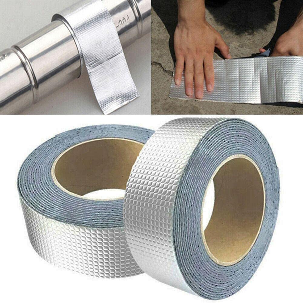 Waterproof Aluminium Rubber Tape for Leakage Repair, Hot & Cold Temperature Aluminium Foil Tape