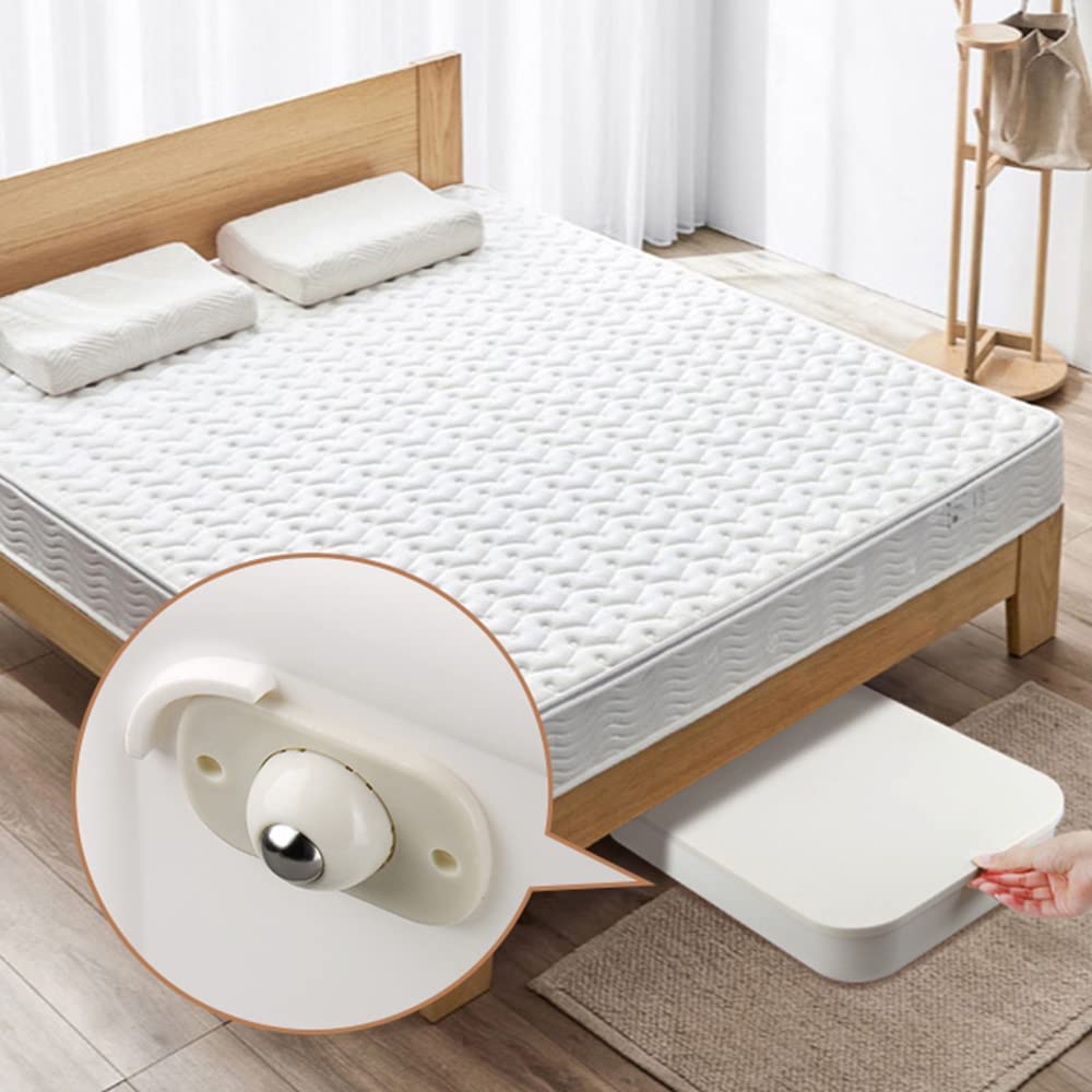 TLBS 4Pcs Self Adhesive Mini Swivel Casters Wheels,Universal Wheels at The Bottom of The Storage Box, Swivel Caster Wheels 360 Degree Rotation Pulley for Furniture Various Storage Boxes