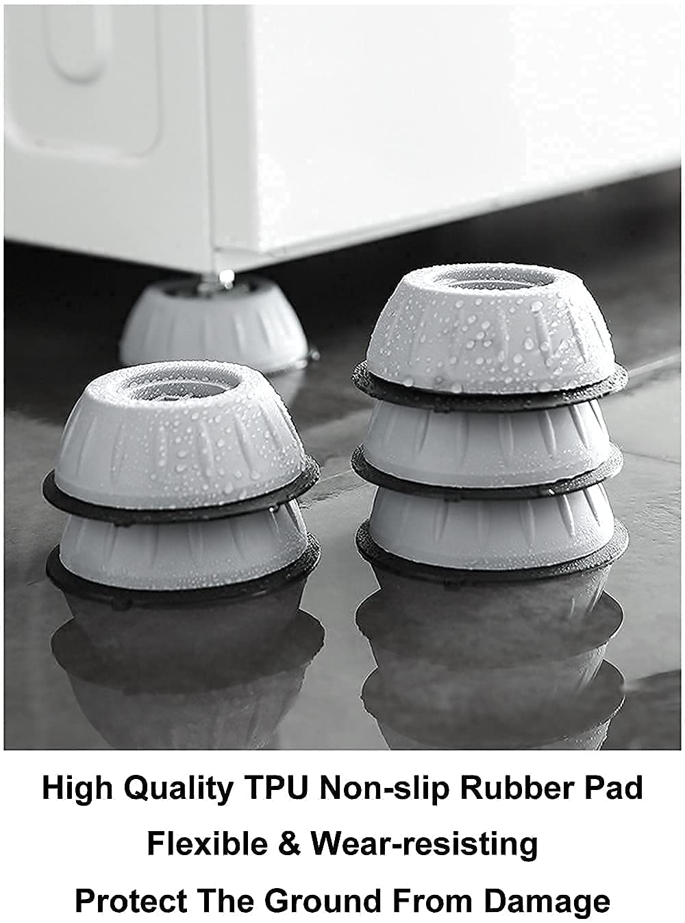 TLBS Anti Vibration Pads for Washing Machine/Fridge/Home Furniture