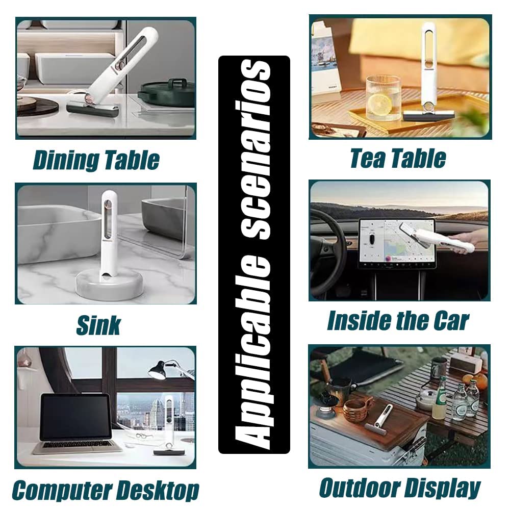 TLBS Portable Self-Squeeze Mini Mop, Hand Free Squeeze Mop, Self-Cleaning Mini Mop