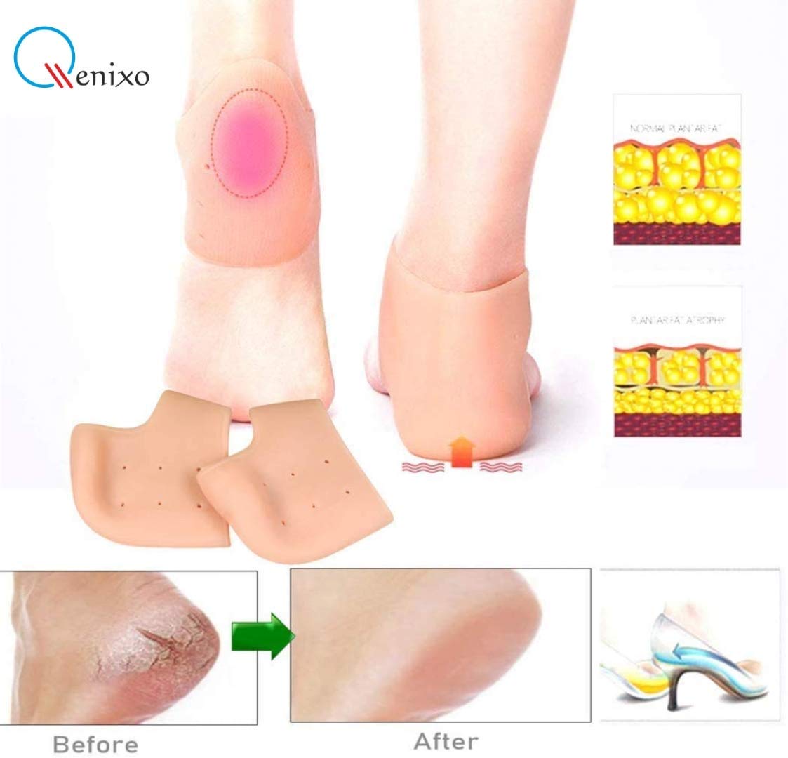 Heel Pad For Heel Pain Heel Socks Anti Crack Silicon Gel Heel And Foot Protector Moisturizing Socks