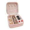 Leather Small Jewelry Box, Travel Portable Jewelry Case For Ring, Pendant, Earring, Necklace, Bracelet Organizer Storage Holder Boxes