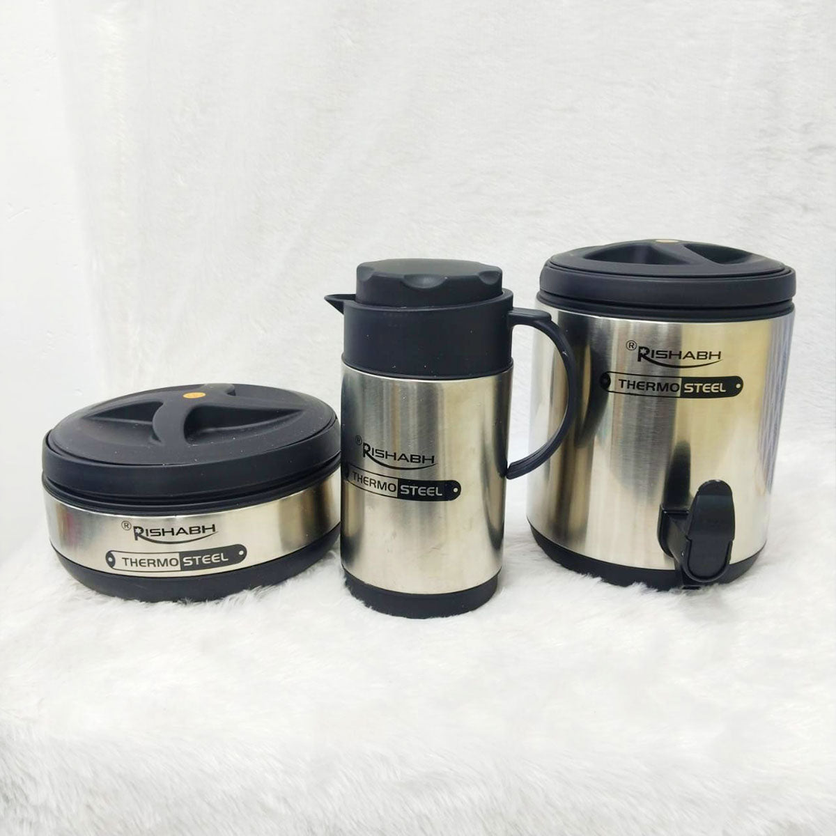 Rishabh Thermosteel Taj Set of 3pc