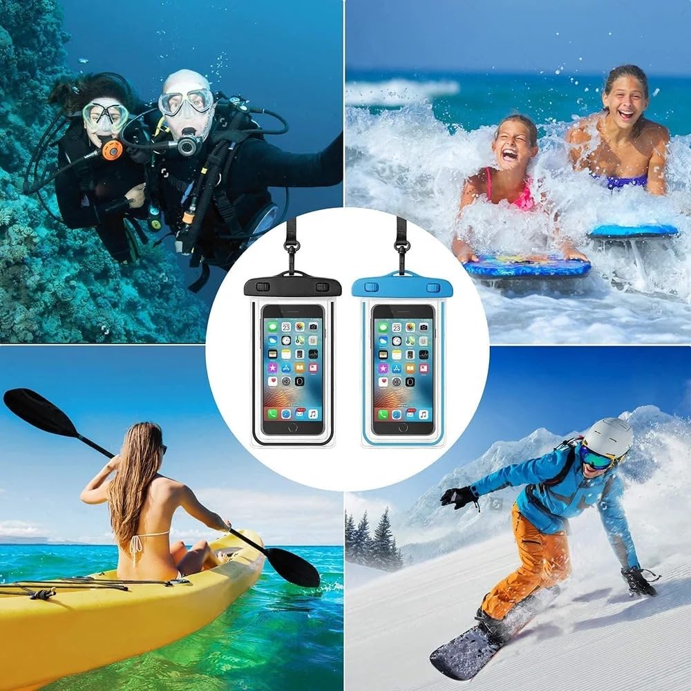 TLBS Mobile Waterproof Sealed Transparent Plastic Bag / Pouch Cover For All Mobile Phones
