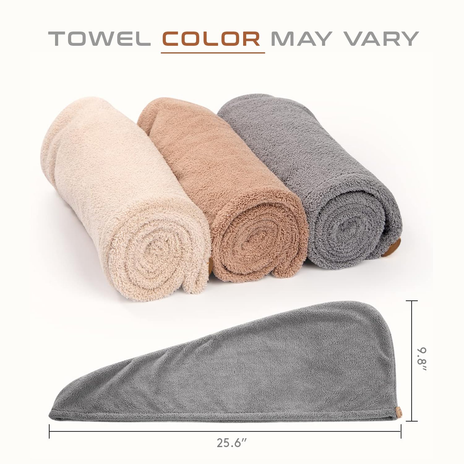 Hair Towel Wrap Absorbent Towel Hair-Drying Bathrobe Microfiber Bath Towel Hair Dry Cap Salon Towel