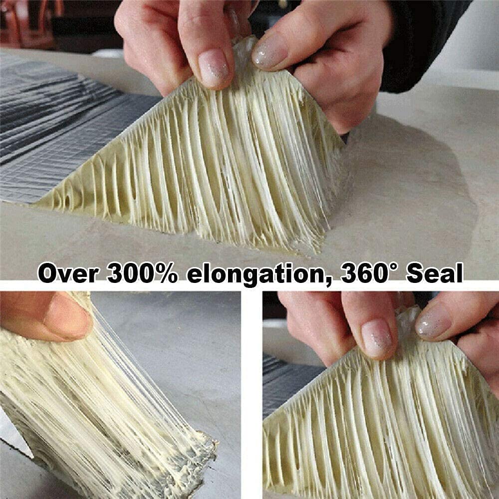 Waterproof Aluminium Rubber Tape for Leakage Repair, Hot & Cold Temperature Aluminium Foil Tape
