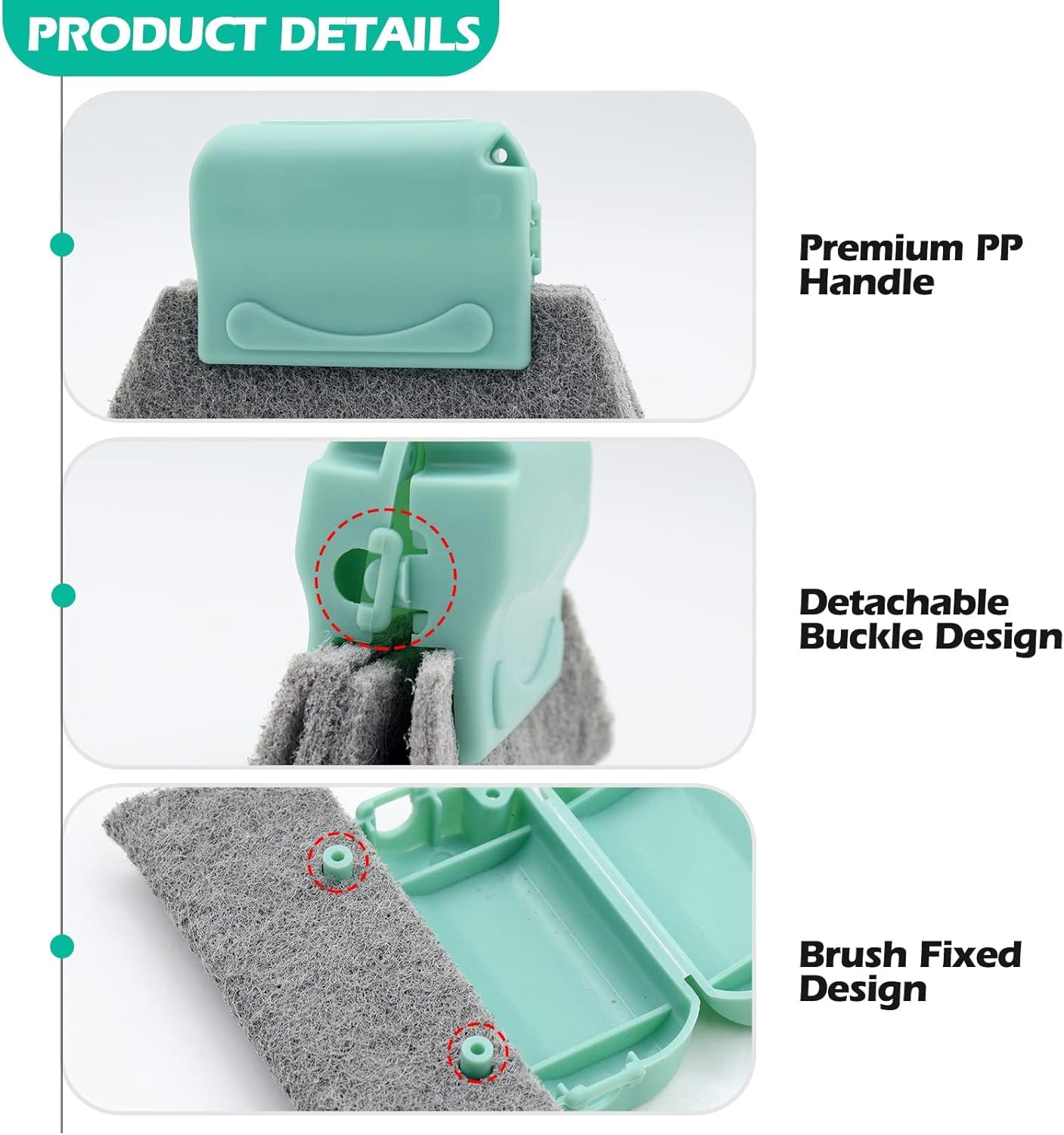 Window Groove Cleaning Brush, Hand-held Groove Cleaner Tools