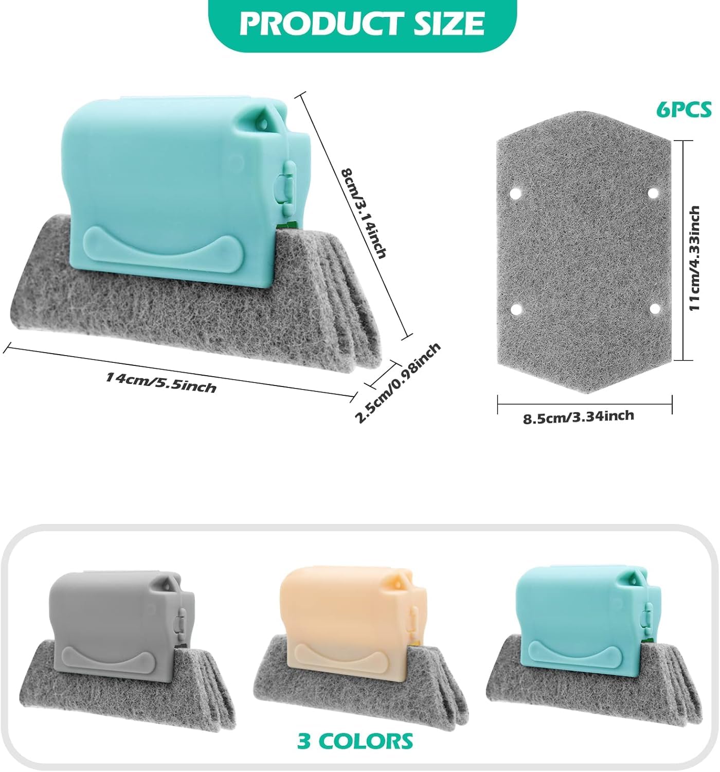 Window Groove Cleaning Brush, Hand-held Groove Cleaner Tools