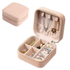 Leather Small Jewelry Box, Travel Portable Jewelry Case For Ring, Pendant, Earring, Necklace, Bracelet Organizer Storage Holder Boxes