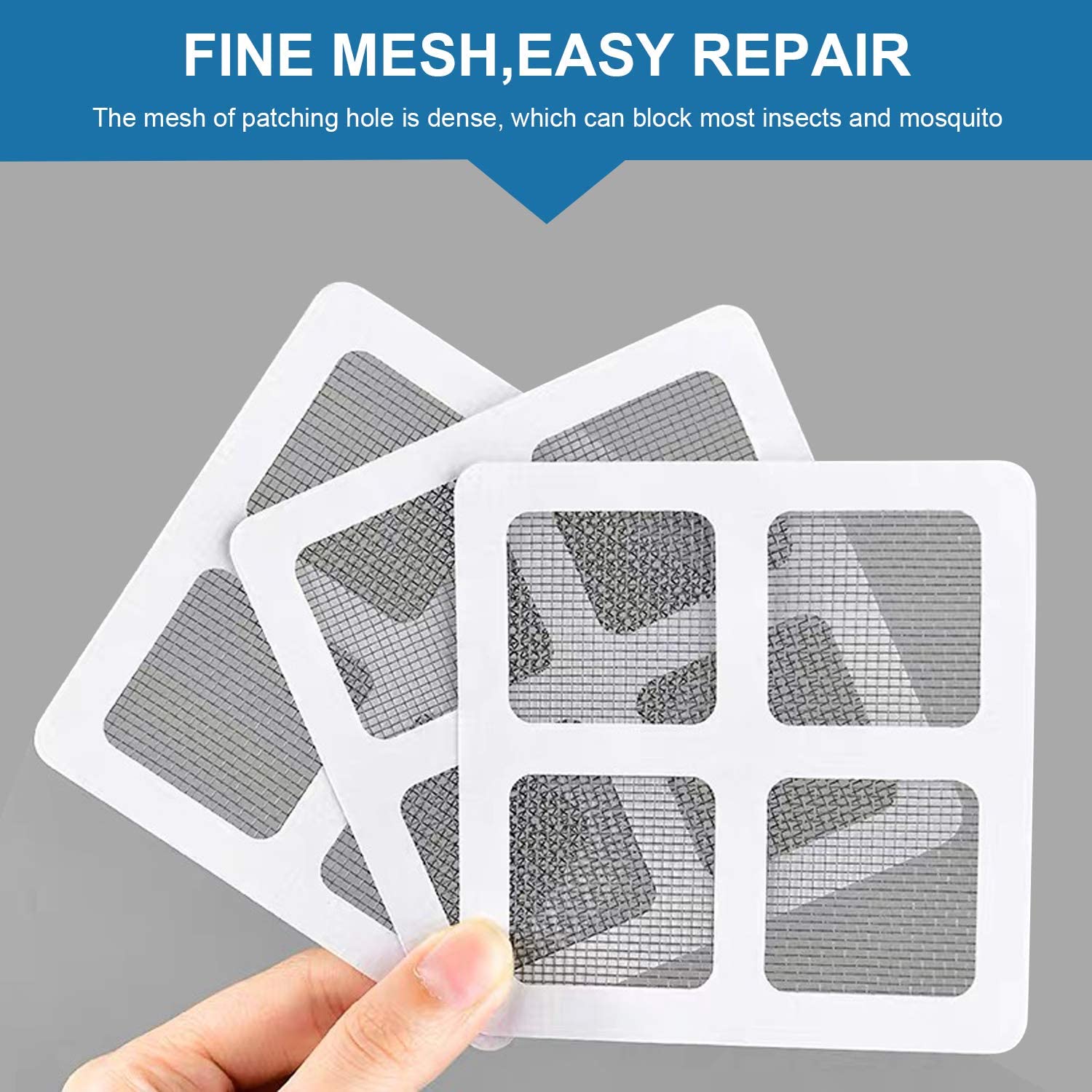 Window Screen Repair Kit Tapes Patch & Multi Use  Size: 4 × 4 Inch