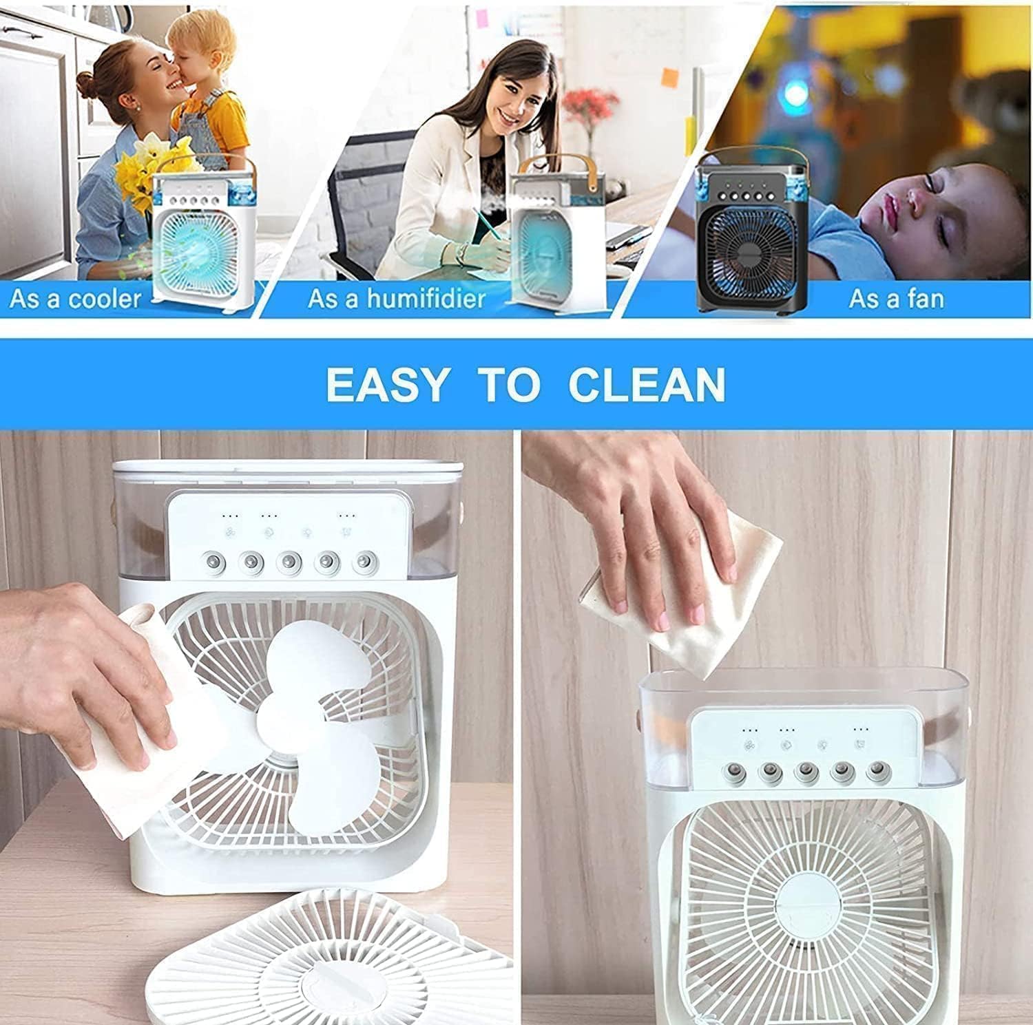 Mini cooler for room cooling mini cooler ac portable air conditioners for Home Office Artic Cooler 3 In 1 Conditioner Humidifier Purifier